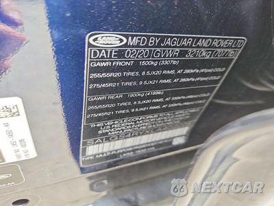 Zdjęcie 12 z 12 samochodu: 2020 LAND ROVER RANGE ROVER HSE VIN:SALGS4RYXLA402205 - miniatura