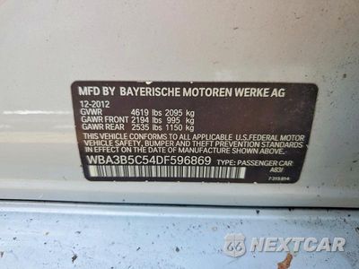 Zdjęcie 12 z 12 samochodu: 2013 BMW 328 XI SULEV VIN:WBA3B5C54DF596869 - miniatura