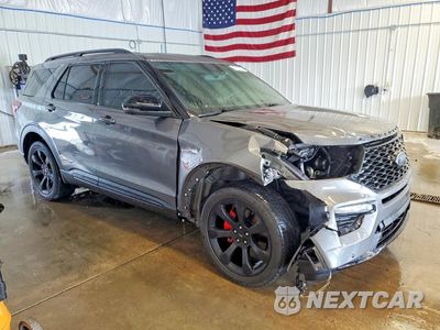 Czwarte zdjęcie samochodu z boku: 2021 FORD EXPLORER ST VIN:1FM5K8GC9MGA28709 - miniatura