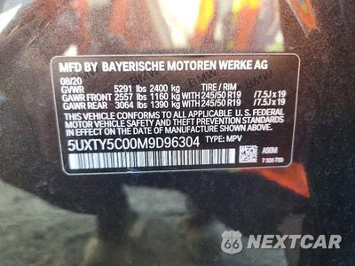 Zdjęcie 13 z 13 samochodu: 2021 BMW X3 XDRIVE30I VIN:5UXTY5C00M9D96304 - miniatura