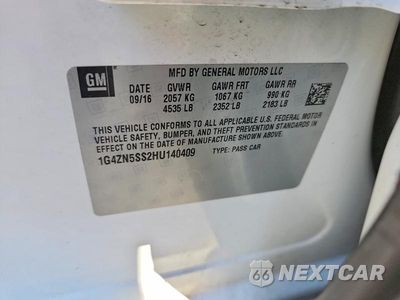 Zdjęcie 12 z 12 samochodu: 2017 BUICK LACROSSE PREFERRED VIN:1G4ZN5SS2HU140409 - miniatura