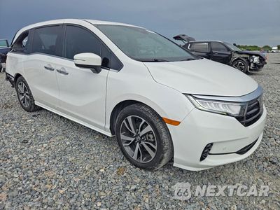 Czwarte zdjęcie samochodu z boku: 2023 HONDA ODYSSEY TOURING VIN:5FNRL6H83PB047059 - miniatura