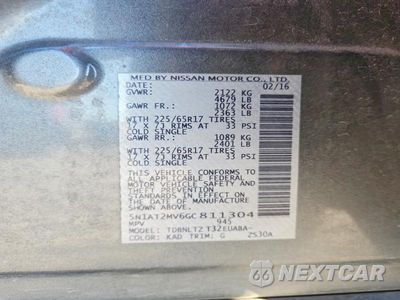 Zdjęcie 13 z 13 samochodu: 2016 NISSAN ROGUE SV VIN:5N1AT2MV6GC811304 - miniatura