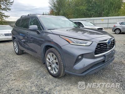 Czwarte zdjęcie samochodu z boku: 2022 TOYOTA HIGHLANDER HYBRID LIMITED VIN:5TDXBRCH6NS545543 - miniatura