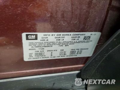 Zdjęcie 13 z 13 samochodu: 2022 CHEVROLET TRAILBLAZER LT VIN:KL79MRSL5NB006232 - miniatura