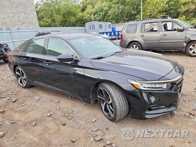 Czwarte zdjęcie samochodu z boku: 2019 HONDA ACCORD SPORT VIN:1HGCV1F36KA138047 - miniatura