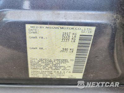 Zdjęcie 12 z 12 samochodu: 2016 NISSAN ALTIMA 2.5 S VIN:1N4AL3AP0GN341376 - miniatura
