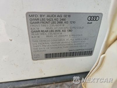 Zdjęcie 13 z 13 samochodu: 2016 AUDI Q5 PREMIUM PLUS VIN:WA1L2AFP4GA102420 - miniatura