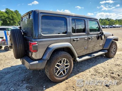 Trzecie zdjęcie samochodu z tyłu: 2025 JEEP WRANGLER SAHARA VIN:1C4PJXEG6SW649571 - miniatura
