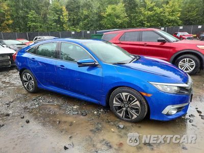 Czwarte zdjęcie samochodu z boku: 2016 HONDA CIVIC EX VIN:2HGFC1F33GH657309 - miniatura