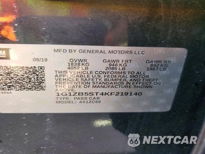 Zdjęcie 12 z 12 samochodu: 2019 CHEVROLET MALIBU LS VIN:1G1ZB5ST4KF219140 - miniatura