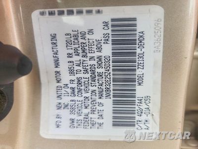 Zdjęcie 13 z 13 samochodu: 2005 TOYOTA COROLLA CE VIN:1NXBR32E25Z450320 - miniatura