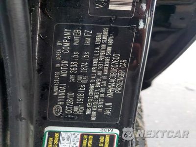 Zdjęcie 12 z 12 samochodu: 2011 HYUNDAI ACCENT GLS VIN:KMHCN4AC3BU607600 - miniatura