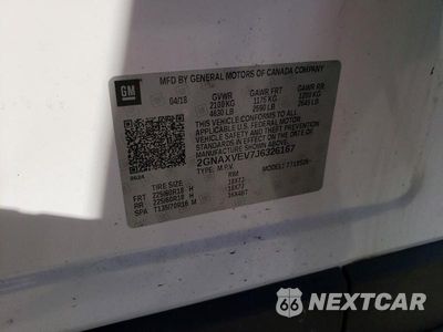 Zdjęcie 12 z 12 samochodu: 2018 CHEVROLET EQUINOX PREMIER VIN:2GNAXVEV7J6326167 - miniatura