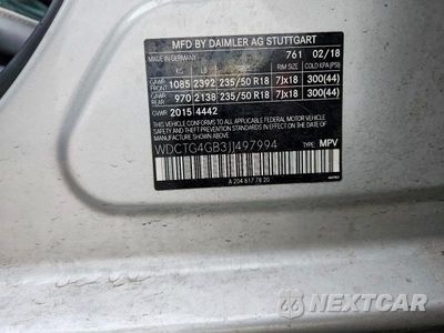 Zdjęcie 12 z 12 samochodu: 2018 MERCEDES-BENZ GLA 250 4MATIC VIN:WDCTG4GB3JJ497994 - miniatura