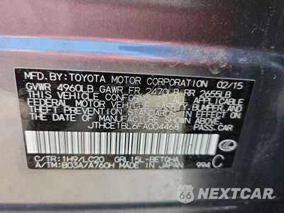 Zdjęcie 12 z 12 samochodu: 2015 LEXUS GS 350 VIN:JTHCE1BL6FA004468 - miniatura