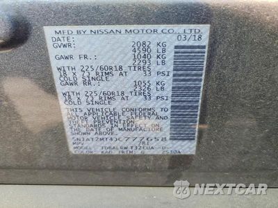 Zdjęcie 12 z 12 samochodu: 2018 NISSAN ROGUE SL VIN:5N1AT2MT4JC777658 - miniatura