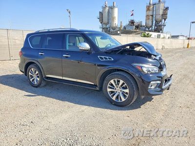 Czwarte zdjęcie samochodu z boku: 2016 INFINITI QX80 BASE VIN:JN8AZ2ND9G9801523 - miniatura