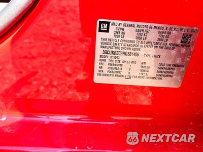 Zdjęcie 12 z 12 samochodu: 2017 CHEVROLET SILVERADO K1500 LT VIN:3GCUKREC9HG381485 - miniatura