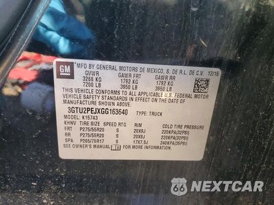 Zdjęcie 12 z 12 samochodu: 2016 GMC SIERRA K1500 DENALI VIN:3GTU2PEJXGG163640 - miniatura