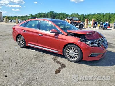 Czwarte zdjęcie samochodu z boku: 2015 HYUNDAI SONATA LIMITED VIN:5NPE34AF2FH024724 - miniatura