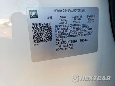 Zdjęcie 12 z 12 samochodu: 2024 CHEVROLET MALIBU LT VIN:1G1ZD5ST5RF139544 - miniatura