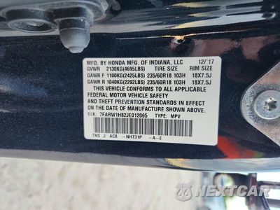 Zdjęcie 13 z 13 samochodu: 2018 HONDA CR-V EXL VIN:7FARW1H82JE012065 - miniatura