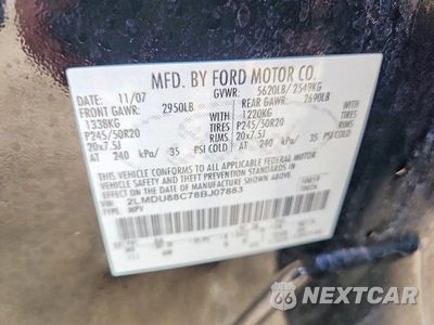 Zdjęcie 13 z 13 samochodu: 2008 LINCOLN MKX VIN:2LMDU88C78BJ07883 - miniatura