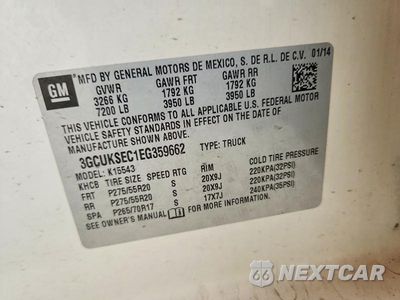 Zdjęcie 13 z 13 samochodu: 2014 CHEVROLET SILVERADO K1500 LTZ VIN:3GCUKSEC1EG359662 - miniatura