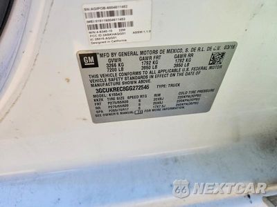 Zdjęcie 12 z 12 samochodu: 2016 CHEVROLET SILVERADO K1500 LT VIN:3GCUKREC8GG272546 - miniatura