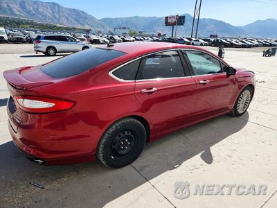 Trzecie zdjęcie samochodu z tyłu: 2014 FORD FUSION TITANIUM VIN:3FA6P0K98ER278773 - miniatura