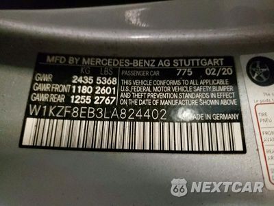 Zdjęcie 13 z 13 samochodu: 2020 MERCEDES-BENZ E 350 4MATIC VIN:W1KZF8EB3LA824402 - miniatura