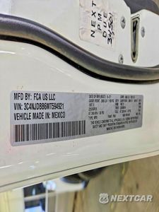 Zdjęcie 13 z 13 samochodu: 2021 JEEP COMPASS LATITUDE VIN:3C4NJDBB6MT594921 - miniatura