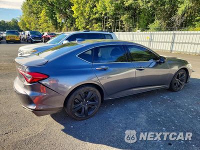 Trzecie zdjęcie samochodu z tyłu: 2022 ACURA TLX TECHNOLOGY VIN:19UUB5F40NA005527 - miniatura