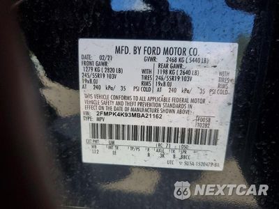 Zdjęcie 13 z 13 samochodu: 2021 FORD EDGE TITANIUM VIN:2FMPK4K93MBA21162 - miniatura