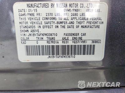 Zdjęcie 12 z 12 samochodu: 2015 INFINITI Q50 BASE VIN:JN1BV7APXFM339710 - miniatura