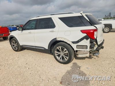 Trzecie zdjęcie samochodu z tyłu: 2020 FORD EXPLORER PLATINUM VIN:1FM5K8HC3LGA38567 - miniatura