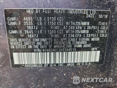 Zdjęcie 14 z 14 samochodu: 2017 SUBARU OUTBACK 2.5I LIMITED VIN:4S4BSAKC2H3284513 - miniatura