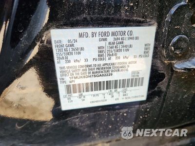 Zdjęcie 12 z 12 samochodu: 2025 FORD EXPLORER ACTIVE VIN:1FMUK8DH7SGA02229 - miniatura