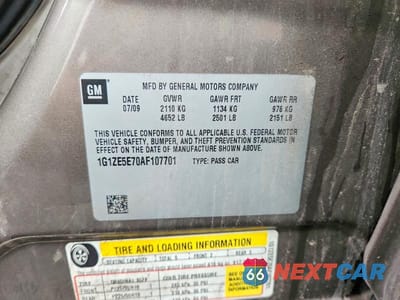 Zdjęcie 12 z 12 samochodu: 2010 CHEVROLET MALIBU LTZ VIN:1G1ZE5E70AF107701 - miniatura