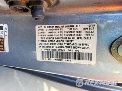 Zdjęcie 13 z 13 samochodu: 2019 HONDA CR-V EX VIN:7FARW1H53KE036849 - miniatura