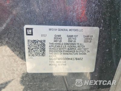 Zdjęcie 12 z 12 samochodu: 2017 CHEVROLET BOLT EV LT VIN:1G1FW6S00H4178402 - miniatura