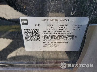 Zdjęcie 13 z 13 samochodu: 2022 CHEVROLET BOLT EUV PREMIER VIN:1G1FZ6S05N4104492 - miniatura