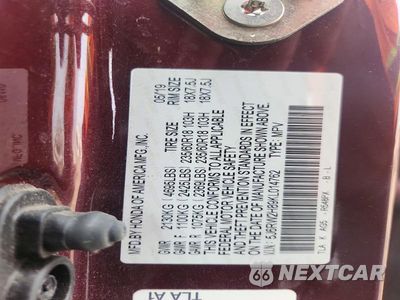 Zdjęcie 14 z 14 samochodu: 2019 HONDA CR-V EXL VIN:5J6RW2H89KL014762 - miniatura