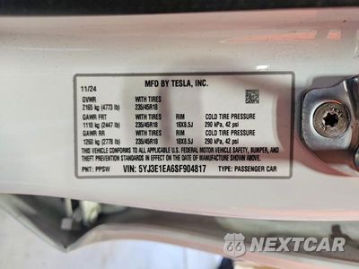 Zdjęcie 13 z 13 samochodu: 2025 TESLA MODEL 3 VIN:5YJ3E1EA6SF904817 - miniatura