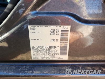 Zdjęcie 12 z 12 samochodu: 2019 NISSAN ALTIMA S VIN:1N4BL4BWXKN312377 - miniatura