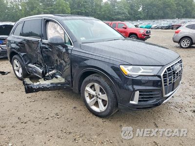 Czwarte zdjęcie samochodu z boku: 2021 AUDI Q7 PREMIUM VIN:WA1AXAF72MD031124 - miniatura