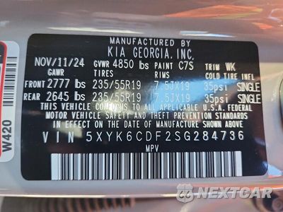 Zdjęcie 14 z 14 samochodu: 2025 KIA SPORTAGE X LINE VIN:5XYK6CDF2SG284736 - miniatura