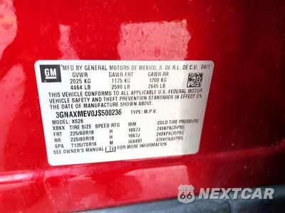 Zdjęcie 13 z 13 samochodu: 2018 CHEVROLET EQUINOX PREMIER VIN:3GNAXMEV0JS500236 - miniatura