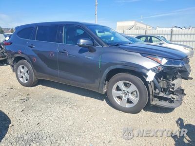 Czwarte zdjęcie samochodu z boku: 2021 TOYOTA HIGHLANDER HYBRID LE VIN:5TDZARAH0MS508534 - miniatura